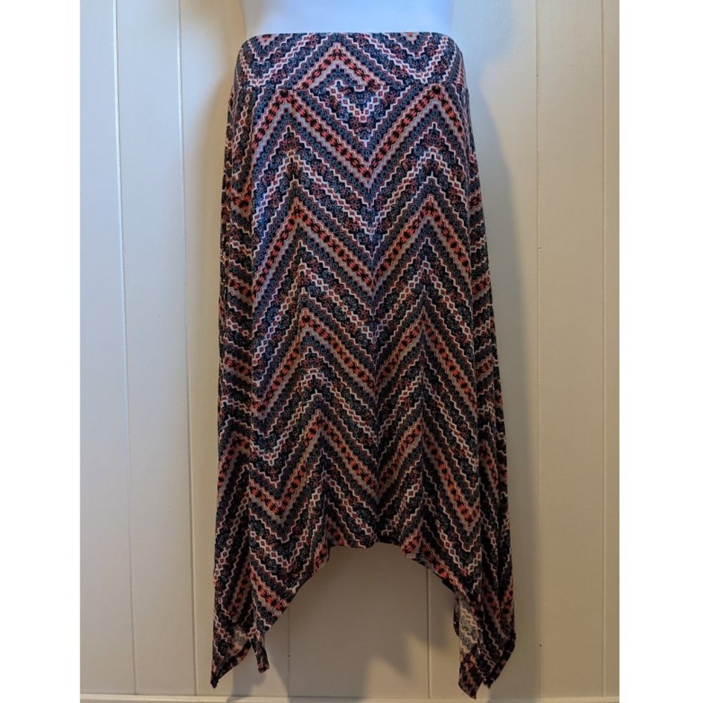 Joe B Multicolored Long Skirt with Elastic Waist
